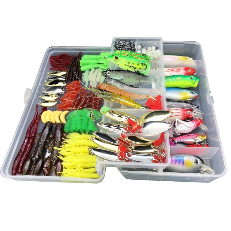 Fishing Lure Kit Soft and Hard Bait 4