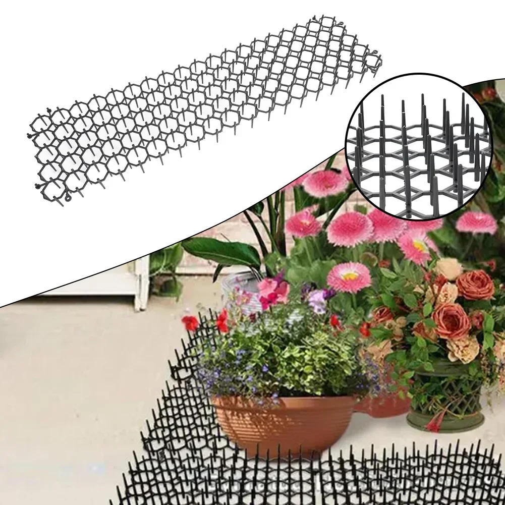 Gardening Anti Cat Network Scat Mats Trees Skewer Prickle Strips Spikes And Dog Proof Mesh-Fence 1x 200x30x 1.8cm