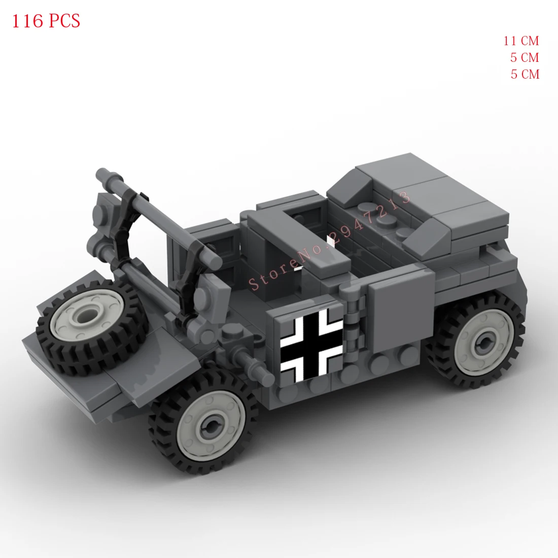 

hot military WW2 vehicles German Army Kubelwagen Troop transporter Blitz war equipment weapons Building Blocks model bricks toys