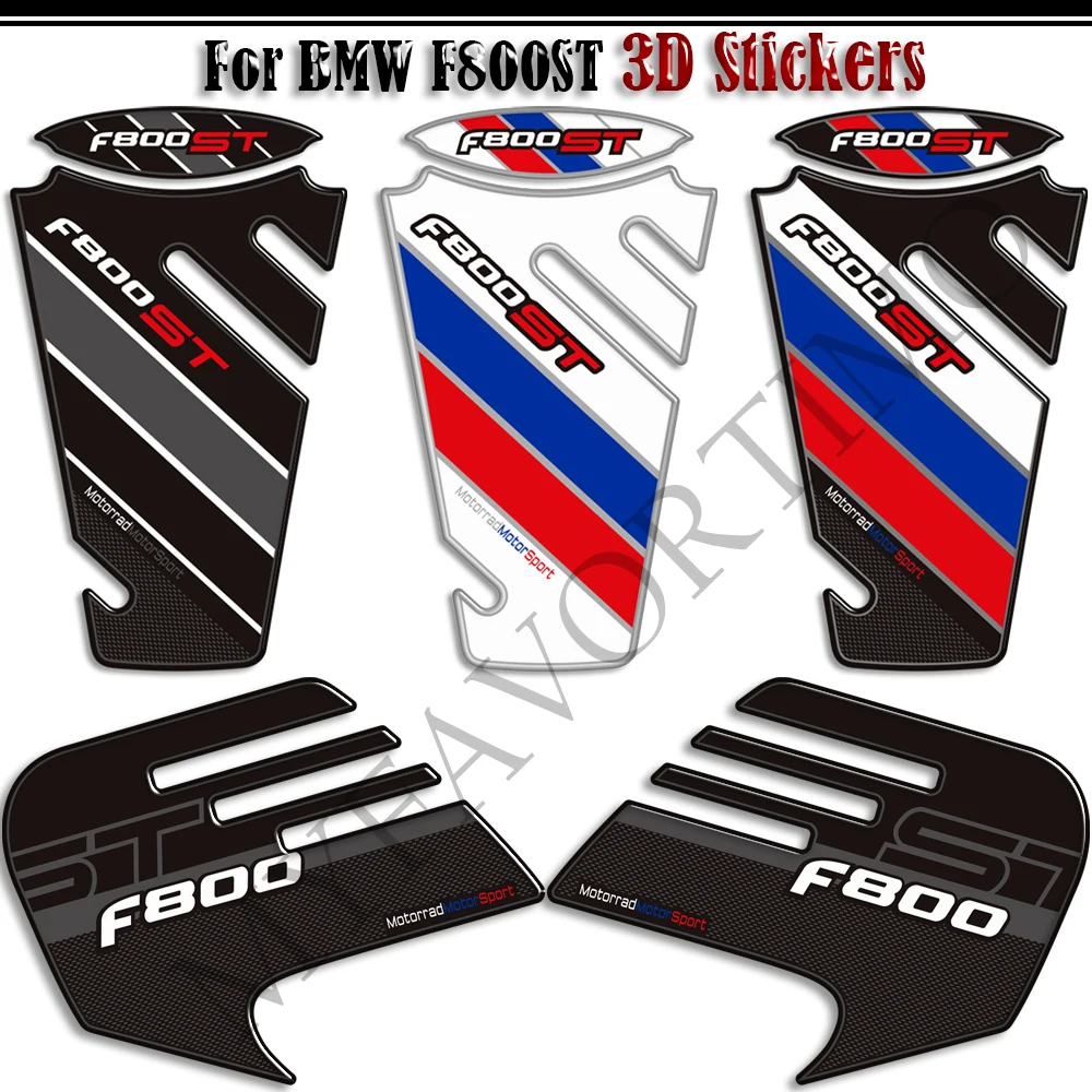 

For BMW F800ST F800 F 800 S ST Accessories Motorcycle Tank Pad 3D Stickers Knee Grips Protectors Decal Kit