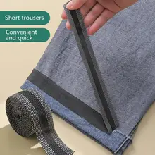Apparel DIY Sewing Fabric Self-Adhesive Pants Paste Iron On Pants Edge Shorten  Repair Pants For Jean Clothing And Jean Pants