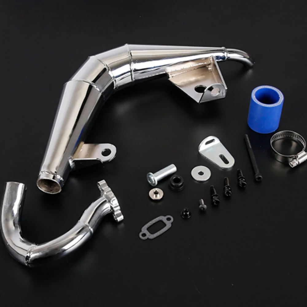 

1/5 Rc Rofun Metal Dominator Exhaust Pipe Kit for Rovan LT Losi 5T DTT FID Ql TRUCK PARTS