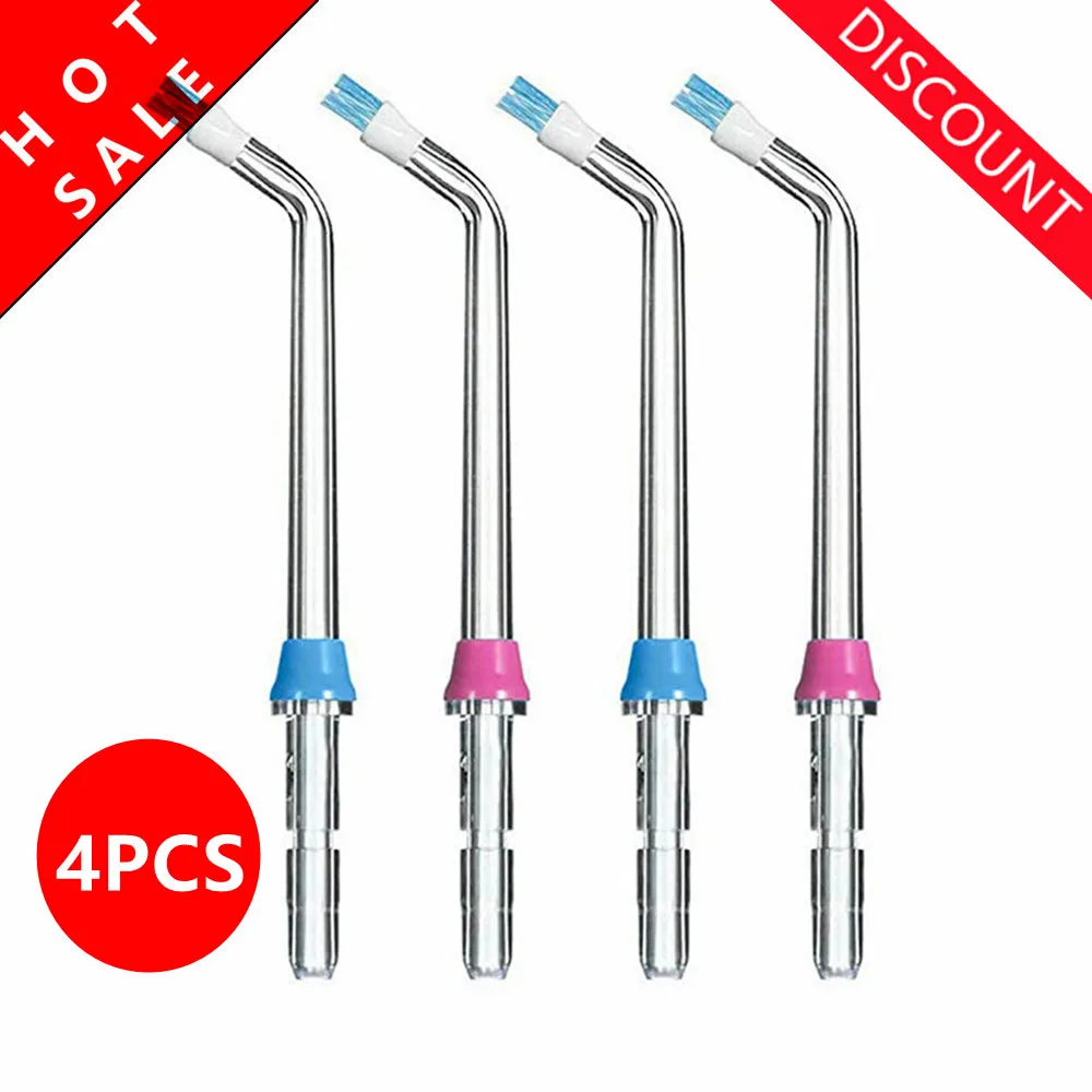 4pcs Oral Hygiene Accessories Nozzles for Waterpik Dental Plaque Nozzle WP-100 WP-450 WP-250 WP-300 WP-660 WP-900