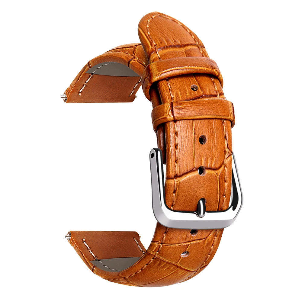 Premium Calfskin Leather Watch Strap with Free Tool - Universal Fit