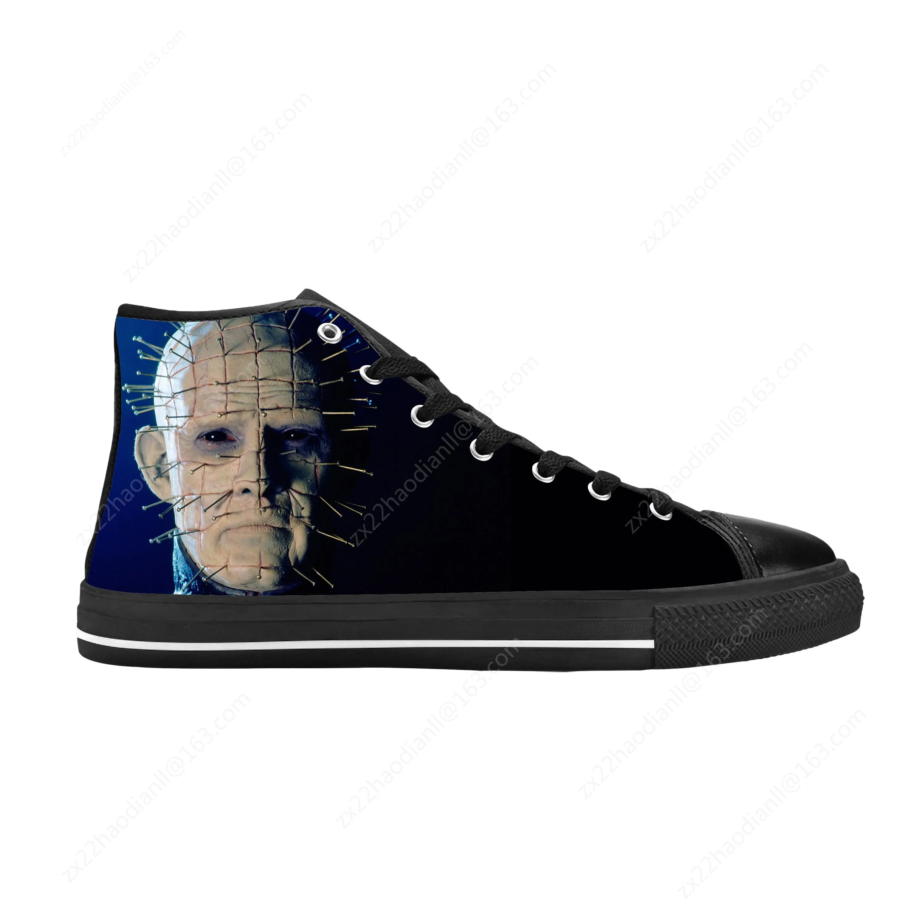 Pinhead Hellraiser Horror Halloween Scary Gothic Casual Cloth Shoes High Top Comfortable Breathable 3D Print Men Women Sneakers
