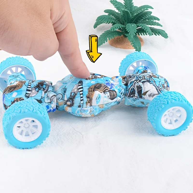 Inertial off-road vehicle dual spring toy car, suitable for climbing stunts, parties and educational entertainment - 6