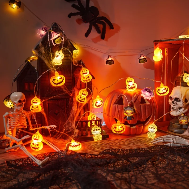 Spooky Halloween LED Decor Lights | Indoor Atmosphere & Party Accents