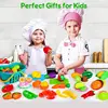Food Toy Fruit Vegetable Seafood Pizza Hamber Cutting Toys Educational For Baby Gift Kids Toy 4