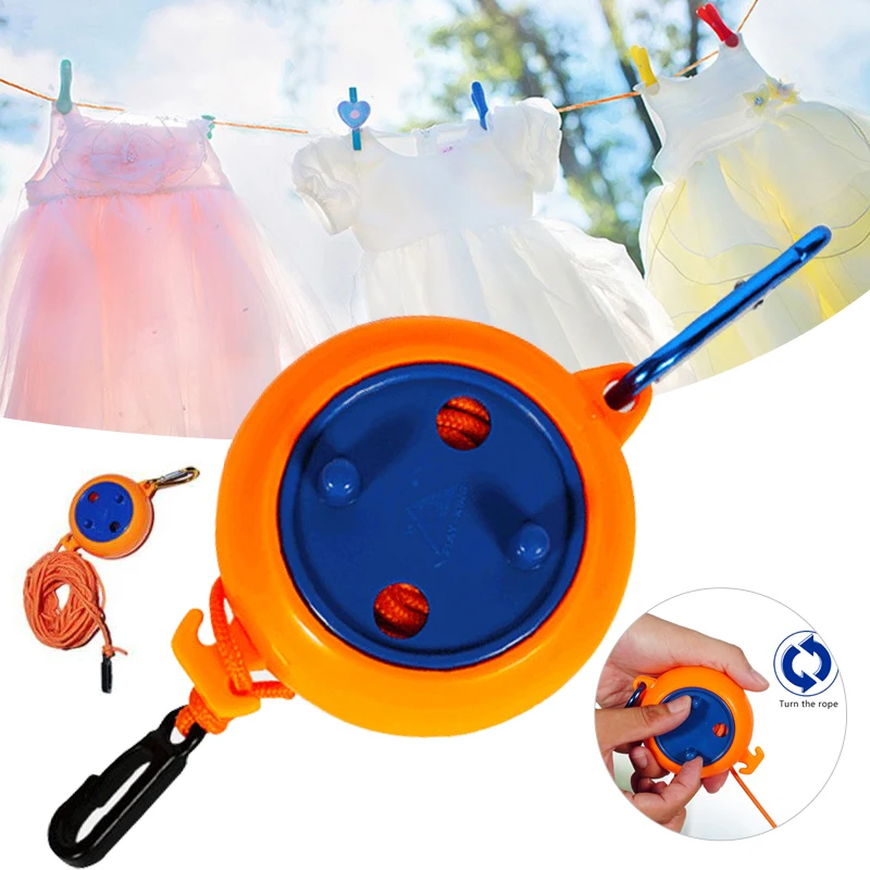 Retractable Clothesline Wallmounted Indoor Outdoor Washing Clothes Hanger Balcony Invisible
