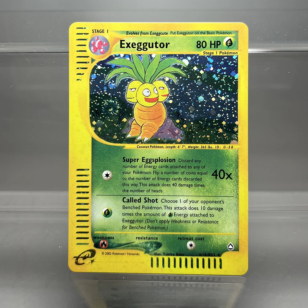 PKM-Karten Tyranitar Gengar Nidoking Einzelfolienkarten Aquapolis Espeon Hypno Classic Game Collection Cards PTCG Proxy Cards – Detail 6