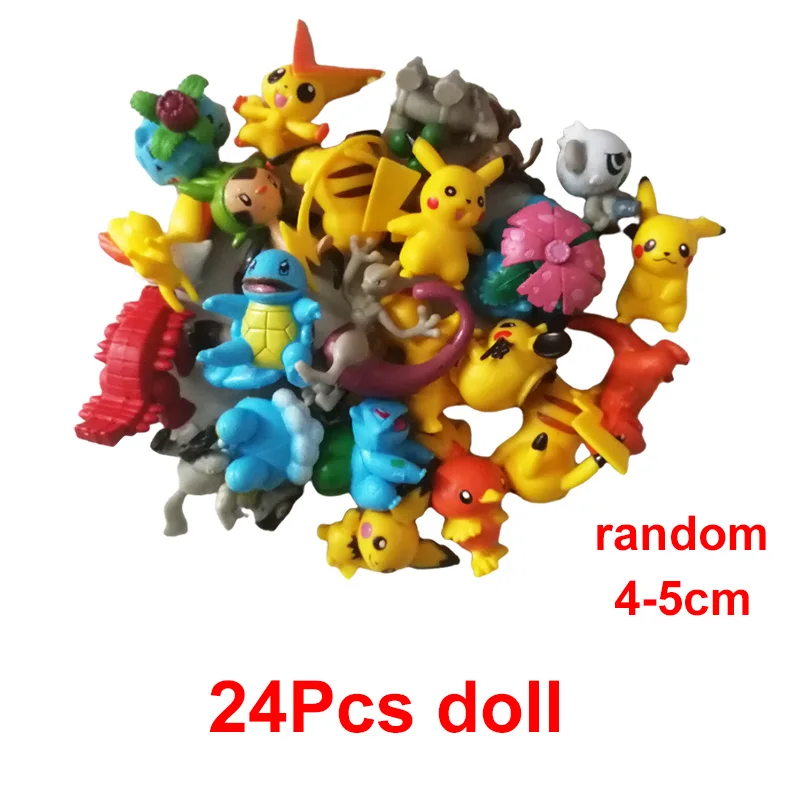 24pcs Pokemon Advent Calendar Box Pocket Monster 4-5cm Pikachu