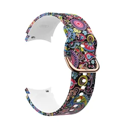 Vibrant Silicone Strap with Printed Design - Colorful Bracelet Band for Galaxy Watch 4-5-6-7 (Binfen jellyfish)
