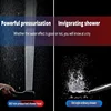 300 Holes High Pressure Rainfall Shower Head Water Saving 3 Color Chrome Black White Sprayer Nozzle Bathroom Accessories 4