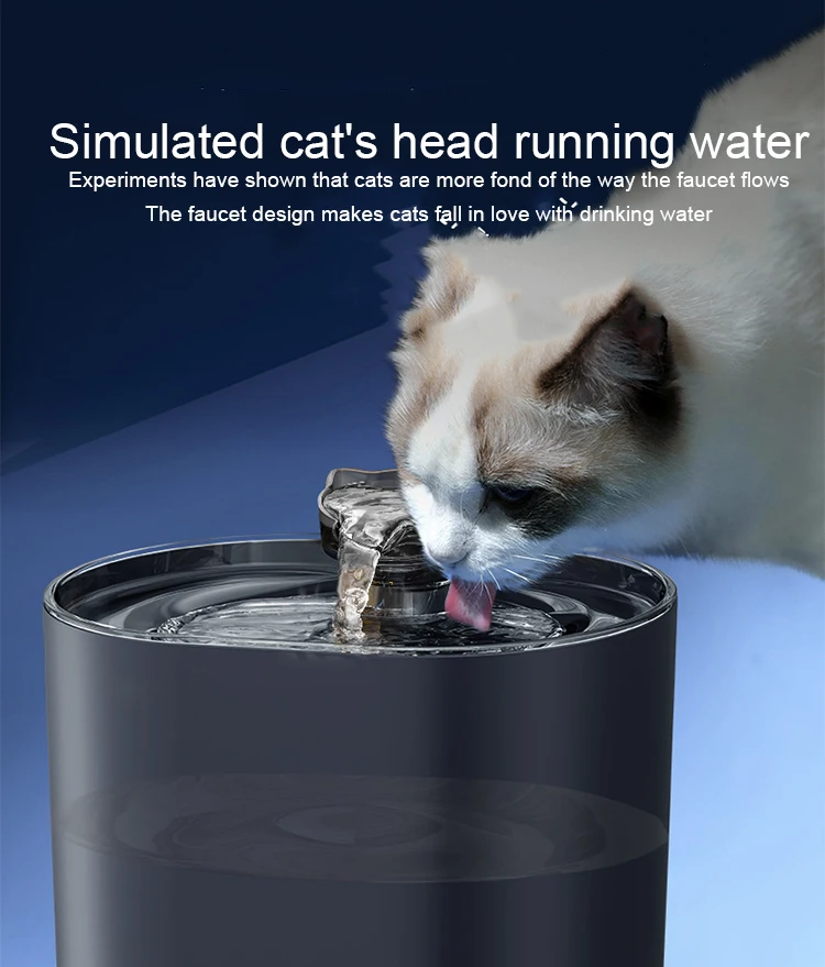Title 6, Intelligent Stainless Steel Cat Water Fountain ...