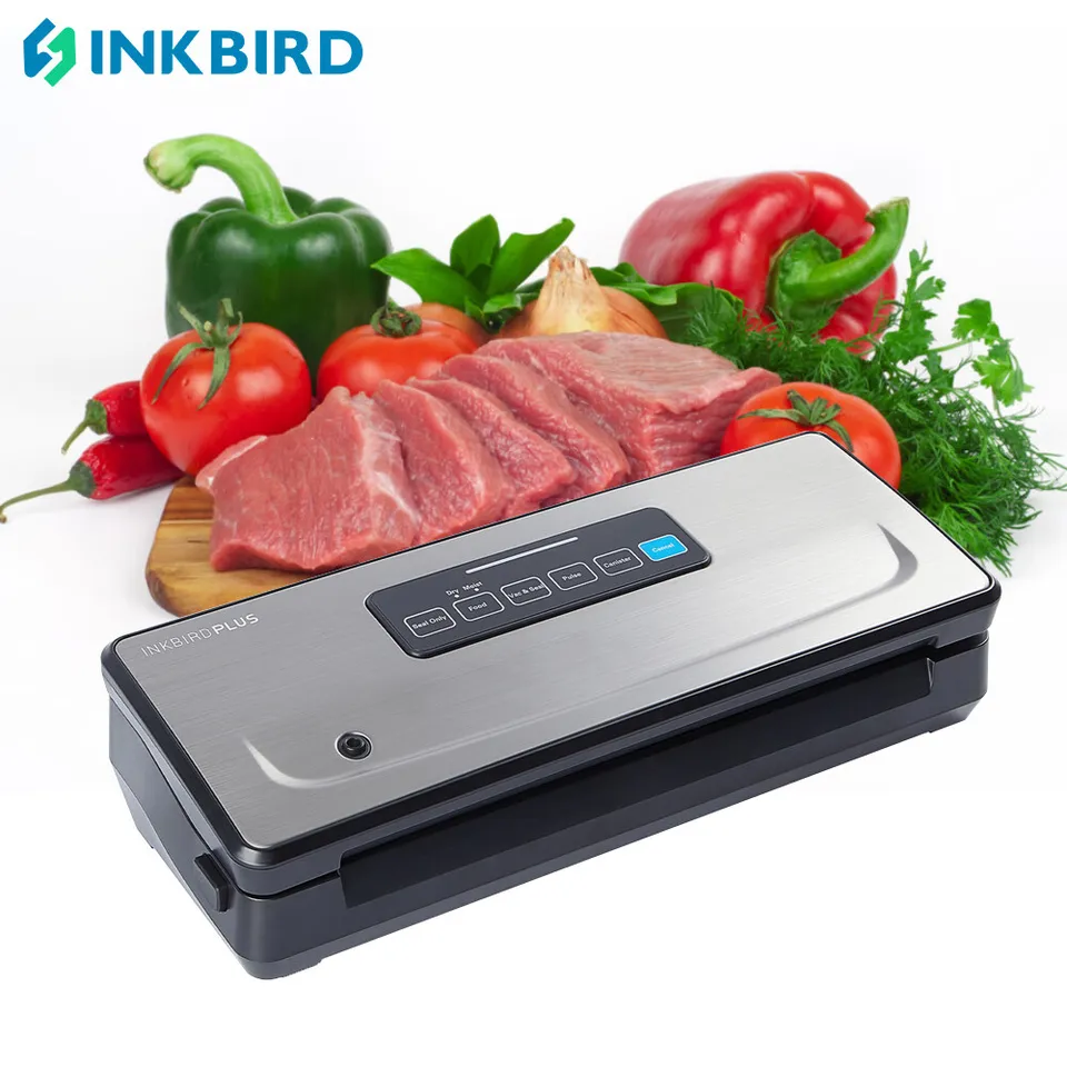 INKBIRDPLUS INK-VS02 Vacuum Sealer Machine with Seal Bags and Starter Kit,  8X Longer Food Preservation