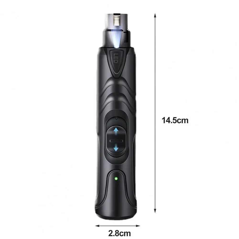 Electric Pet Nail Grinder Dog Nail Clippers Quiet Powerful Adjustable Speeds Electric Trimmer With LED Lights Dog Supplies