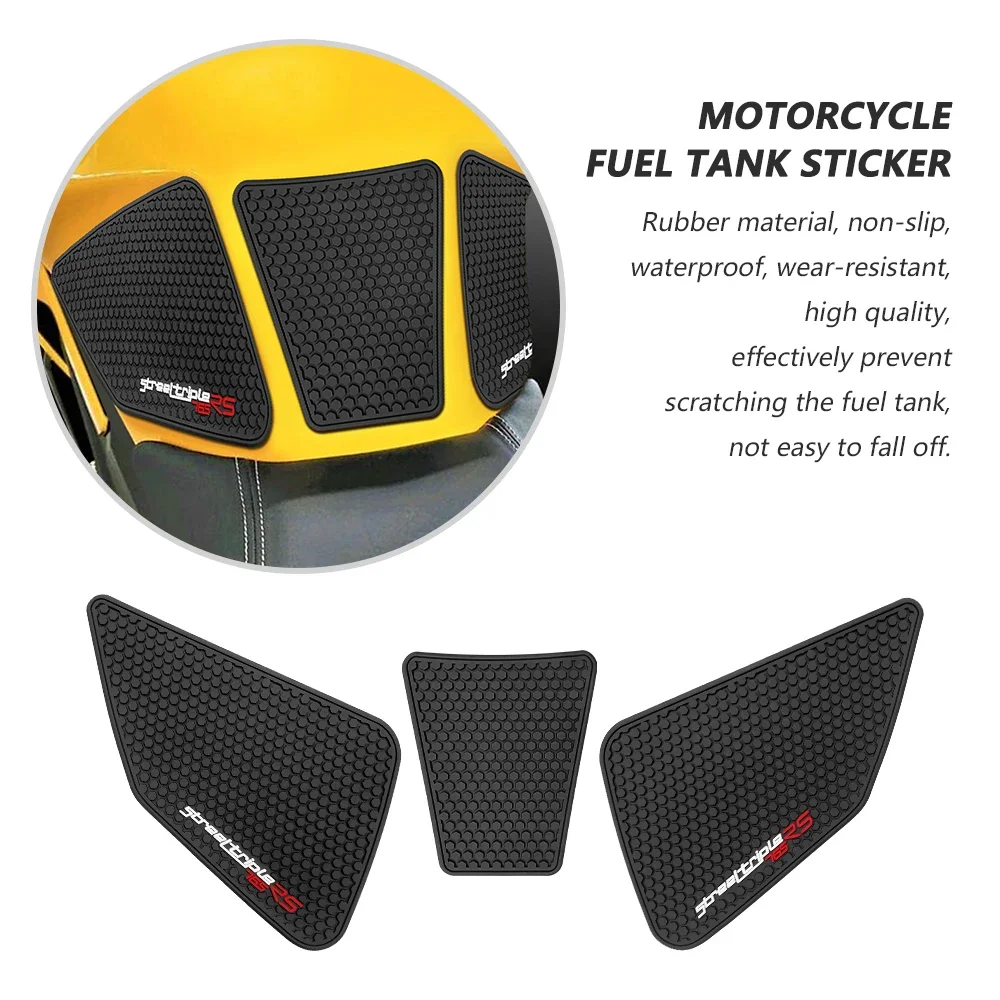 Za nalepko pokrovčka rezervoarja za gorivo za motorna kolesa, pokrov rezervoarja, protizdrsna zaščita, Street Triple 765 765 R RS, dodatna oprema_voghion.com