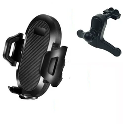 Universal Car Phone Holder - Adjustable Dashboard and Windshield Mount Cradle (Grey Air)