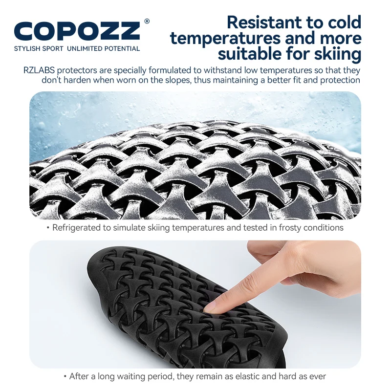 COPOZZ RZLABS Low Temperature Resistant Ski Elbow Pads Motorcycle Skating Impact Protection Breathable Snowboard Elbow Protector
