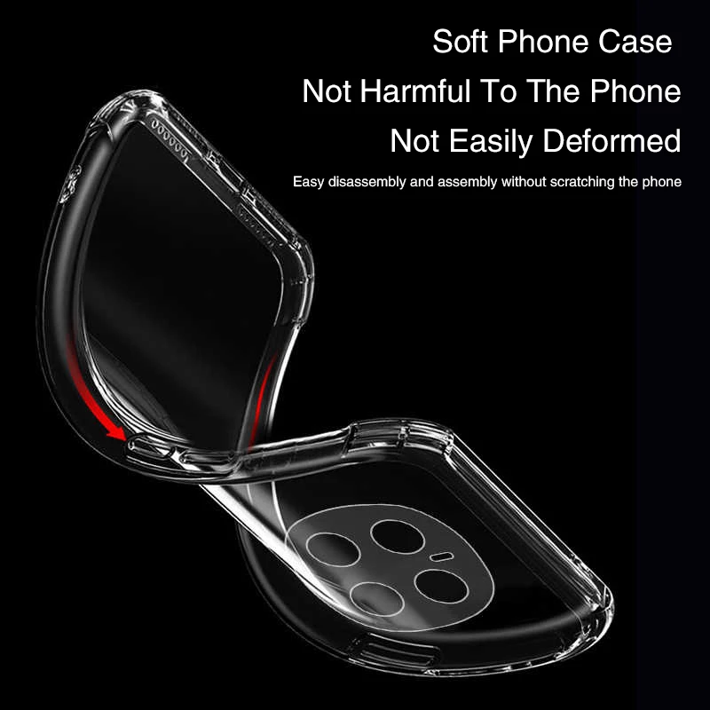 Shockproof Transparent Airbag Phone Case - Soft TPU High-Quality Back Cover Accessories