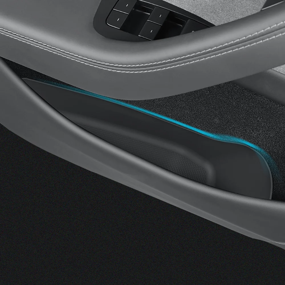 For Tesla Model Y 2025 Launch Juniper Car Door Side Storage Box Front Rear TPE D