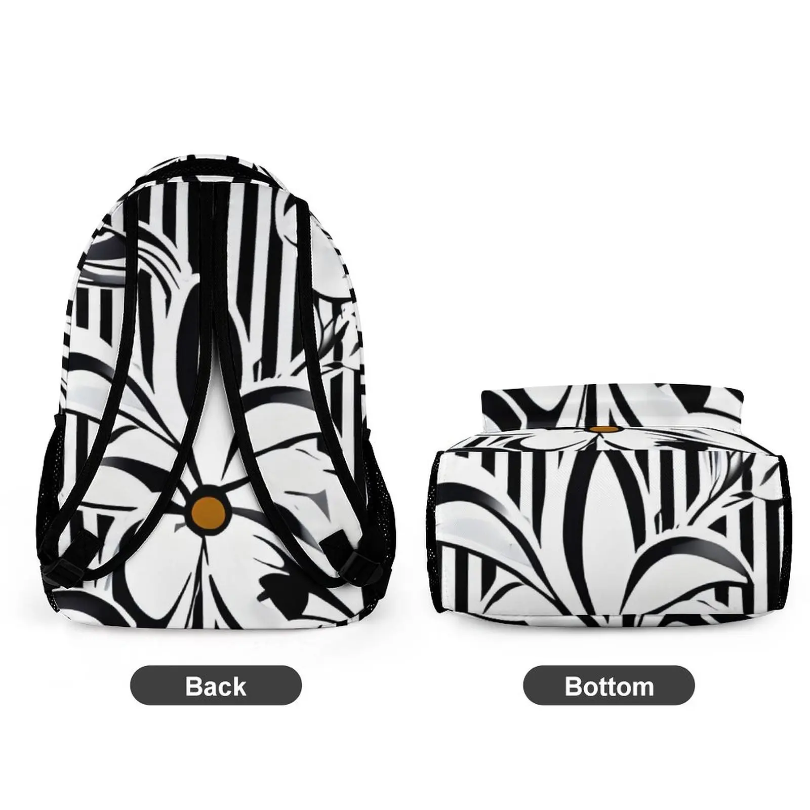 2023 New School Bags for Kid Girls Multifunctional Backpack 2 in 1 Floral Children's Backpack Breathable Shoulder Straps