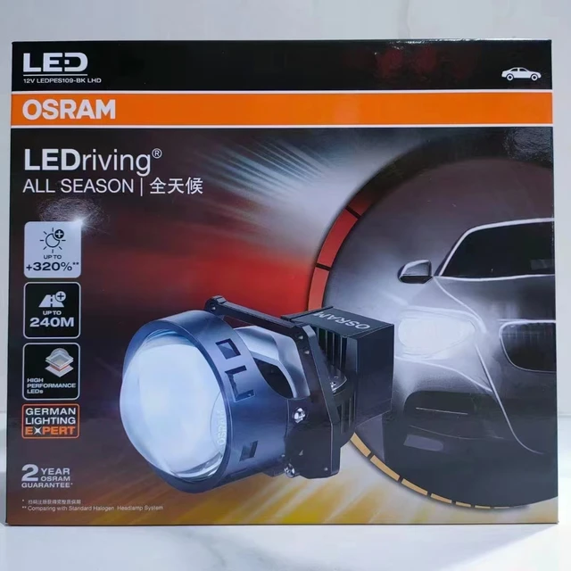 OSRAM LEDriving CBI LED Headlight Projector Kit 6000K Cool White Light 12V  Car Lamps +320% More Bright Glare Free LEDPES105-BK - AliExpress