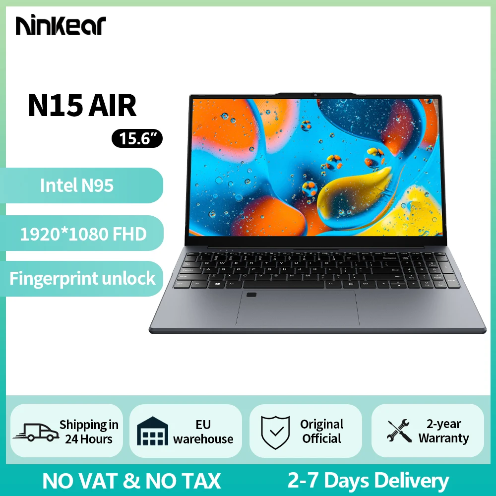 Ninkear Laptop N15 Air 15.6″ FHD IPS 16GB DDR4 512GB z EU za $236.32 / ~869zł