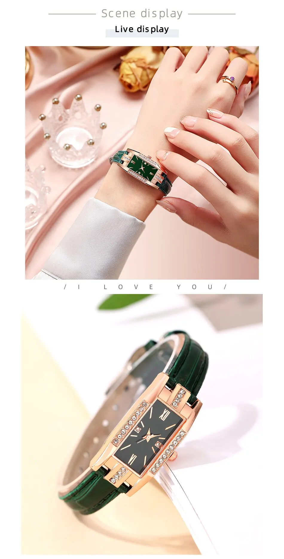 S0aaf1be4df3f4b47ac861284cd6c5112B Reloj Mujer Fashion Diamond Square Watches Women Leather Quartz Watch Elegant Retro Women's Wrist Watch Relogio Feminino Mallzona