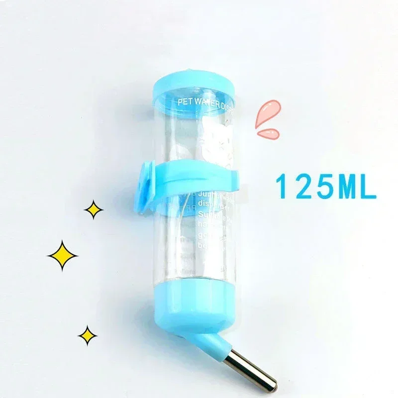 Hamster Drinker Plastic Water Bottle Feeder Automatic Feeding Device Guinea Pig Squirrel Pet Drinking Bottle Hamster Accessories