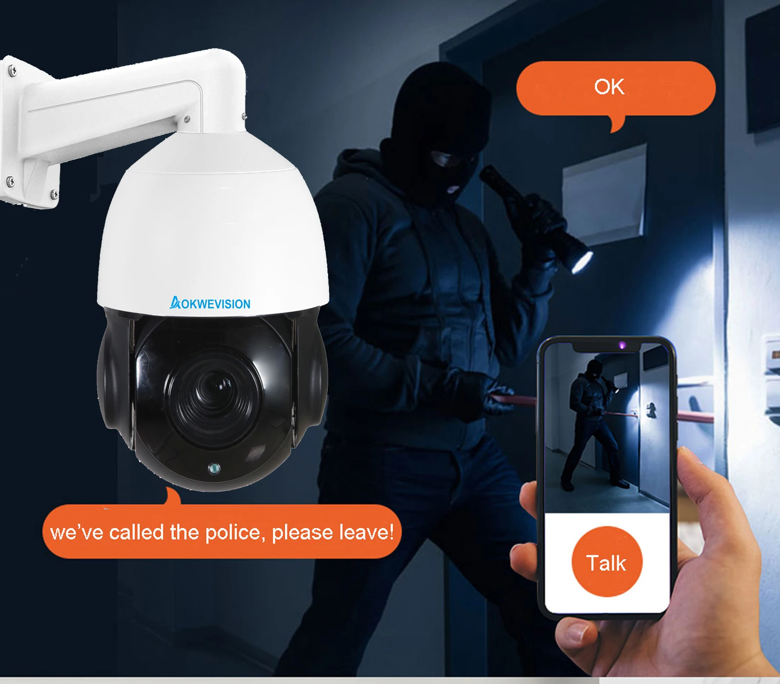 Onvif 호환 야외 자동 추적 POE IP PTZ 캠 스피드 돔 카메라, 30x 줌 PTZ IP 카메라 IR, 5MP