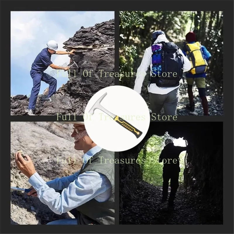 Description Picture 3 of itemMini Claw Hammer Professional Geological Hammer Multifunctional Tool Pointed Tip Rubber Handle Grip Carpenter Hammer