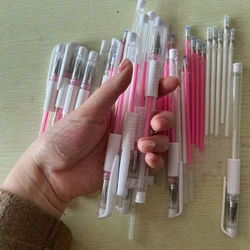 10pcs Pink White Brow Pen Skin Pen Waterproof Eyebrow Lip Tatoo Gel Marker Pen For Microblading Eyebrow Lip Scribe PMU Tool