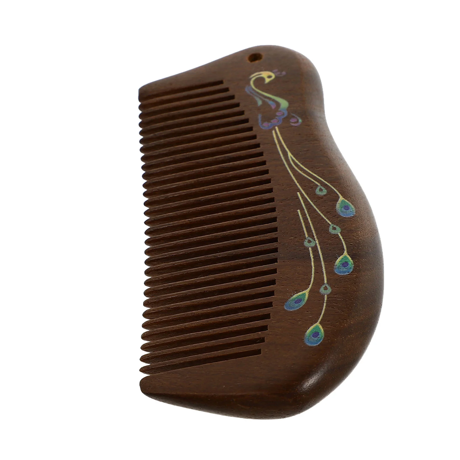 

Деревянная расческа из натурального дерева, широкая расческа для волос, расческа для кожи головы, ручной статический инструмент, меридианы, кофе