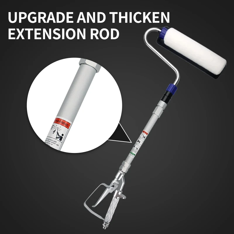 Paint Roller Cover Power Paint Sprayer for High Pressure Airless Spray Gun Wand Power Roller Extension Pole