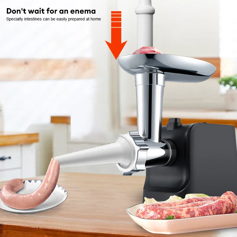 Electric Meat Grinder Ultra Powerful Automatic Meat Grinder Sausage Stuffer Food Grinder Sausage for Home Kitchen Use US/EU 3