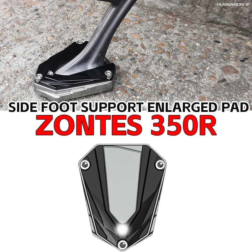 

For ZONTES 350R 350 R R350 GK 350 GK350 Motorcycle Side Bracket Extension Pad Support Plate Side Kick Larger Block Accessories