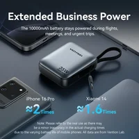 Vention 10000mAh 35W Power Bank Fast Charge Portable Mini