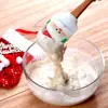 4 pcs Christmas Silicone Spatula, , Christmas Spatulas with Wooden Handle for Baking, Supplies for Cooking, Gifts and Decoration 3