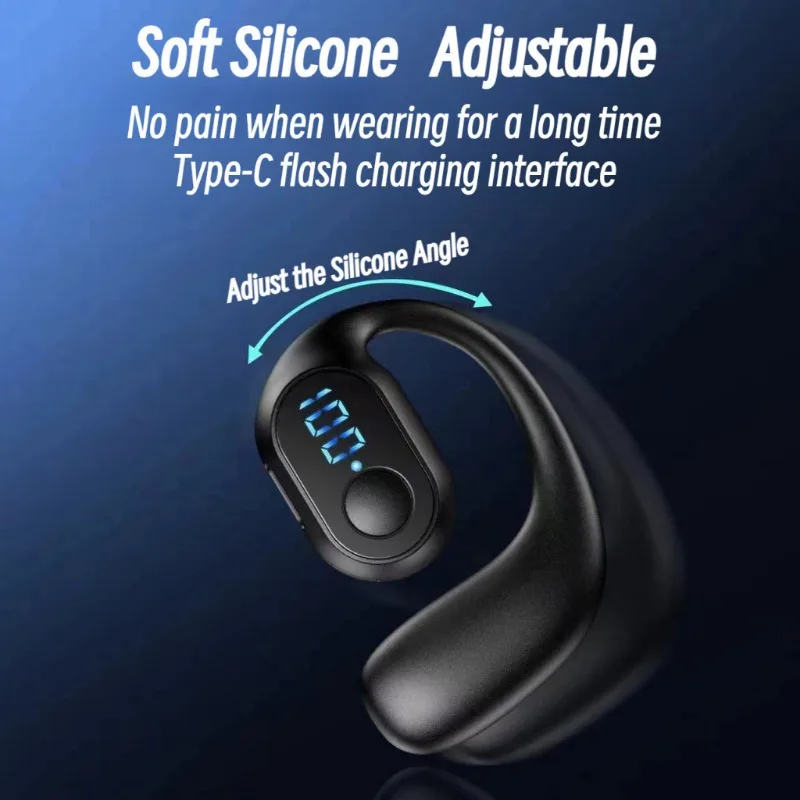 Bluetooth Headphone Digital Display Single Earbud Ultra Long Standby