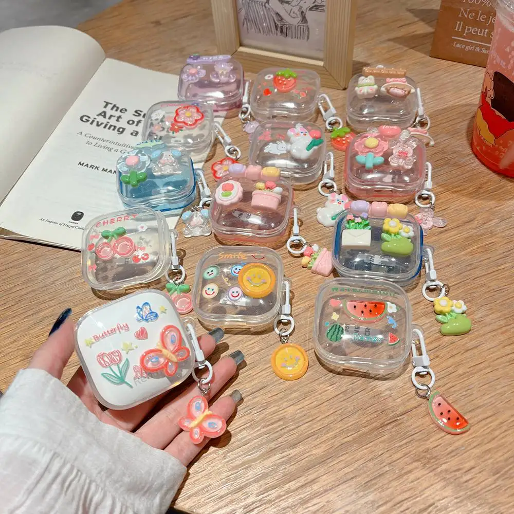 3D 蝶イヤホンケース Xiaomi Redmi 芽 6 アクティブピンク花