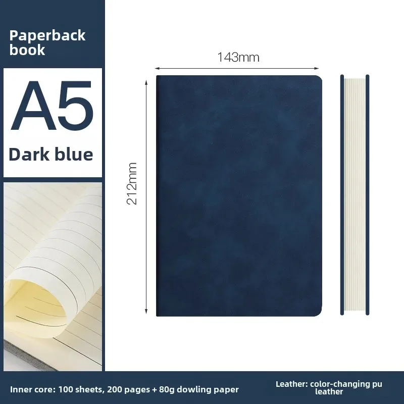 Caixa de presente luxuosa para caderno de negócios a5, com copo térmico, logotipo personalizável, livro de registro de conferência de alta qualidade para material de escritório