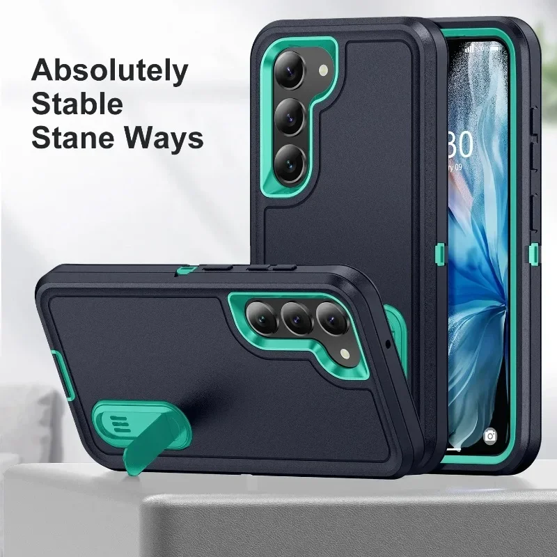 Rugged Dual Layer Anti-Slip Phone Case with Shockproof Protection