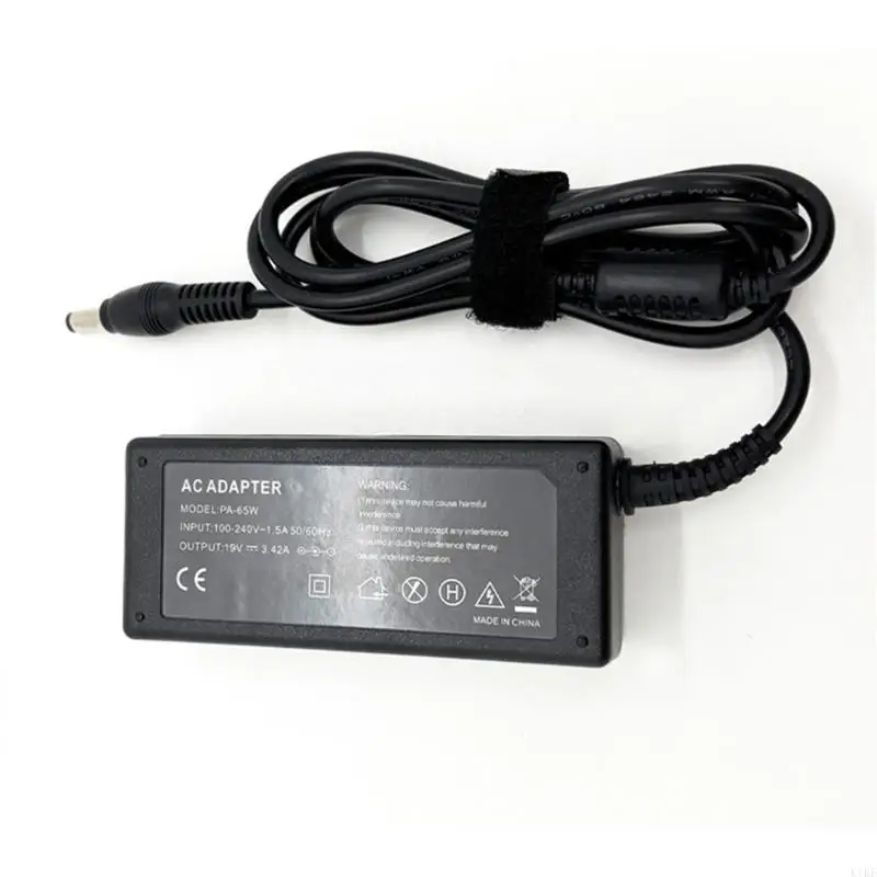 19V 3.42A 65W 노트북 전원 어댑터 34 변경 가능한 팁 노트북 액세서리 K1KF 용 교체 노트북 안전 충전