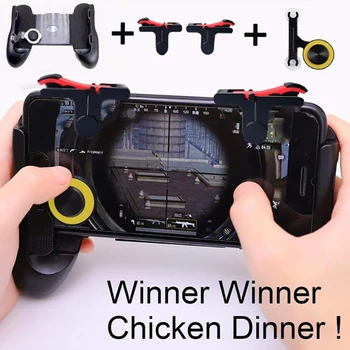 3 IN 1 GamePads Mobile Game Joystick Controller Gaming Trigger Control Shooter Button for PUBG iPhone Android Game Accessories