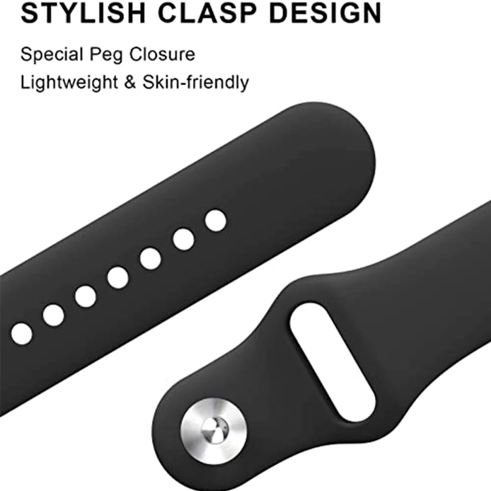 Silicone Sport Loop Replacement Band - Red