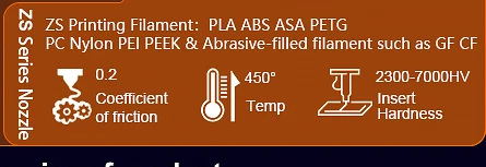 Trianglelab liga de titânio hemera hotend heatbreak