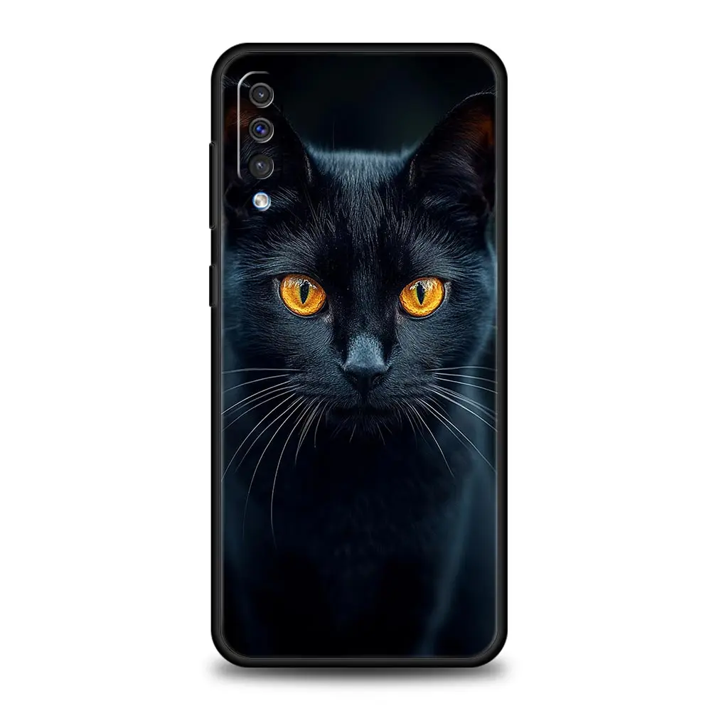 Chic Black Cat Design Phone Case Cover