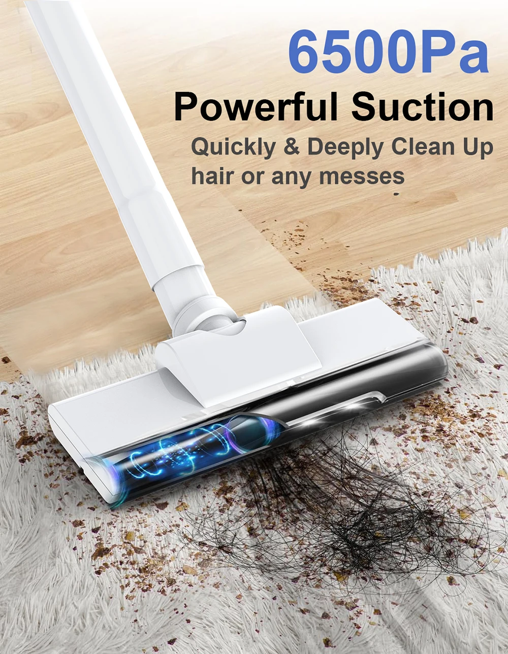 Description Picture 5 of itemVacuum Cleaner Wireless Handheld Powerful Vacuum Cleaners Portable Electric Sweeper Home Car Remove Mites Floor Dust Cleaner