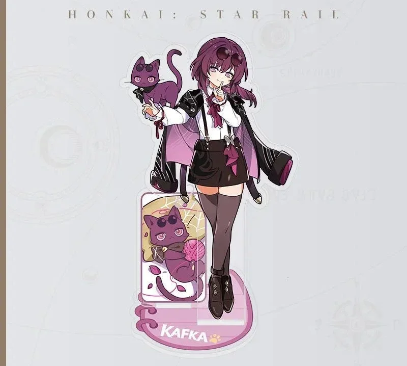 Honkai: Star Rail Blade & Kafka Acrylic Figure Stand - Cat-Themed Desk Decor Ornament